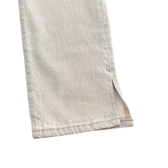 Levi's 501 Skinny Jean Button Fly Light Blue Bottom Slit Women's, Size 30 X 28 - Picture 6 of 13